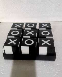 Jeu de Tic Tac Toe de luxe fait main en résine époxy, thème dessin animé, plateau XO, statue en résine, décoration d'intérieur, cadeau - Product Image 4