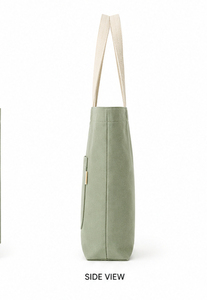 COTTON VOYAGE Custom High Quality Low Price Durable Large Capacity Canvas Shopping Tote <b>Bag</b> open Closure <b>Long</b> Handle Shopping - Product Image 2