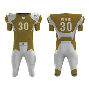 Vêtements d'équipe haute performance, maillot de football américain unisexe, uniforme, taille plus, manches courtes, nouveau design - Product Image 3