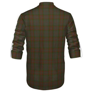 Chemise Kilt Jacobite Traditionnelle Écossaise pour Homme - Chemise à Carreaux Tartan Gris Personnalisée à Manches Longues avec Lacets Qualité Supérieure - Product Image 3