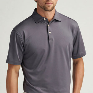Camiseta Polo Premium Color Gris Carbón para Hombre 2026 |   Camiseta Deportiva de Poliéster que Absorbe la Humedad |   Tee de Golf Deportivo Personalizado con Logotipo al por Mayor - Product Image 6