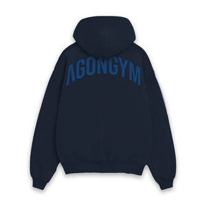 Custom Men Print Embroidered Premium Heavyweight <b>Zip</b> Hoodie Regular Fit Oversize Drop Shoulder Casual Knitted Winter - Product Image 6