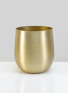 Ensemble de pots de fleurs traditionnels en acier doré avec support en bois, porte-plantes décoratif d'intérieur durable, jardinières faites à la main - Product Image 4