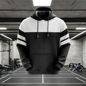 Sudadera con capucha de algodón y poliéster de alta calidad para hombre, logotipo propio personalizado, temporada de invierno, técnicas bordadas, sudaderas con capucha, sudaderas - Product Image 4