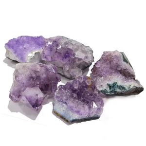 Grappes d'améthyste naturelle en gros Artisanat de cristal Pierres naturelles Pierres semi-précieuses Roches Reiki Grappes de vitrine de minéraux - Product Image 3