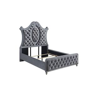 Cabecera de Cama King Moderna y Lujosa con Diseño Acolchado, Adorno de Tachuelas Intrincadas y Patrón de Diamantes, Camas Tapizadas de Lujo - Product Image 3