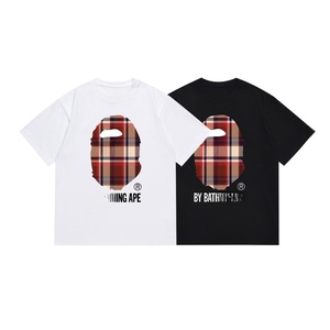 Men Designer Ape T-Shirt Loose <b>Animal</b> Print Casual Short Sleeve Top - Product Image 3