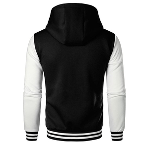 Chaquetas Varsity para Hombre 2026 con Capucha, Puños y Dobladillo Acanalados, Chaqueta Deportiva Lisa, Precio Económico al por Mayor, Chaquetas Varsity de Softbol - Product Image 2
