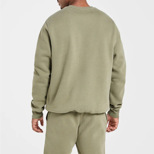 Sweat-shirt à col rond pour homme, coupe classique, en molleton, personnalisable avec logo, manches longues, couleur unie, tricoté, à prix bas, vente en gros - Product Image 2