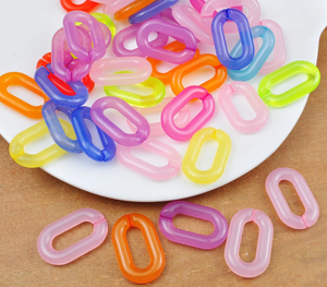 Cadena Acrílica Transparente de Color Sólido/de Gradiente, Hebilla en Forma de U, Accesorios para Gafas, Teléfonos y Joyería - Product Image 2