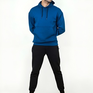 เสื้อฮู้ดผู้ชายพรีเมียม ผ้าฟลีซ ระบายอากาศได้ดี สวมใส่สบายทุกวัน พร้อมฮู้ดปรับได้และกระเป๋าจิงโจ้ ลายเรียบ มีหลายขนาด - Product Image 3