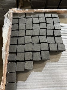 Tự nhiên chia bên màu đen basalt đá cuội giảm bề mặt Cubes đá cho ngoài trời lát đường lái xe pavers - Product Image 2