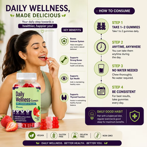 Gomitas Premium para el Bienestar Diario, Suplemento Nutricional Completo para Energía, Salud Inmunológica y Bienestar Diario, Gomitas Diarias en Paquete - Product Image 6