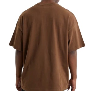 Fast Custom 280gsm 300gsm 320gsm Heavyweight 100% algodón de gran tamaño moda Drop Shoulder hombres camiseta 2025 por Rezax - Product Image 6