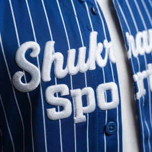 Camisetas de Béisbol Personalizadas al por Mayor, Estilo Urbano, Transpirables, de Secado Rápido, Tallas Grandes, Color Negro y Amarillo, para Softbol - Product Image 2