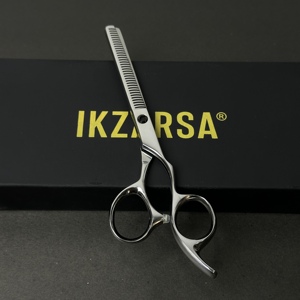 Polished Finish Barber Thinner <b>Shears</b> with Fancy Design <b>Handle</b> Professional Stainless Steel Hair Thinning Scissors At Best Price - Product Image 3