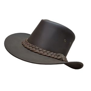 Sombrero de Vaquero de Cuero Unisex, Personalizado con Rayas, Estilo Occidental, Deportivo, de Verano, Ajustable, Fabricación OEM/ODM con Marca Personalizada - Product Image 3