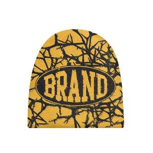 Gorro de Punto Acrílico con Estampado Geométrico Sublimado de Tu Marca, Unisex, Estilo Urbano, para Invierno, 56-58CM - Product Image 5