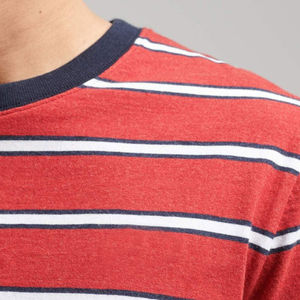 Camisetas de Manga Corta para Hombre, de Poliéster/Algodón Transpirable, Cuello Redondo, Personalizables con su Propio Logotipo, Bajo Flexible, Estilo Ringer Terry - Product Image 4