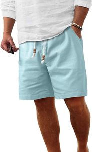 Pantalones Cortos Casuales para Hombre, Personalizados con Logotipo Frontal, 100% Algodón Satinado, 320g, Tejido Transpirable, Cintura Elástica, Venta al Por Mayor, Todas las Tallas y Colores - Product Image 6