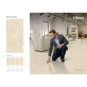 Carreaux de sol et mur en porcelaine mate effet marbre Calacatta Gris 600x1200mm, aspect brique, 20mm, pour salle de bain et extérieur - Product Image 1