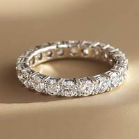 PERHIASAN MAISHA DIAM Model Wanita J-029 BRILLIANT CUT E Warna 0.30 POINTER BERLIAN LABGROWN CINCIN PERAK 18K HADIAH PERNIKAHAN
