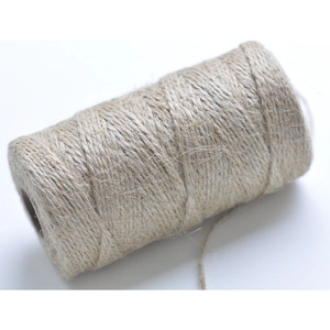Hilo de Yute Natural 100% Ecológico, Hilo Retorcido para Coser, Cuerda para Manualidades, Fabricación Textil y Aplicaciones de Bricolaje - Product Image 1