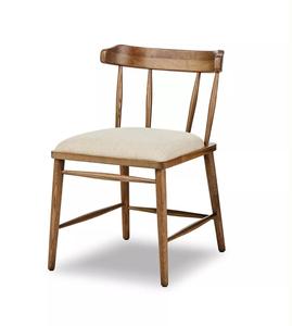 Silla de Comedor Moderna de Mediados de Siglo, de Madera de Teca Sólida, Respaldo Ligero, Ecológico, Tapizado Suave, para Proyectos de Hoteles y Restaurantes - Product Image 2