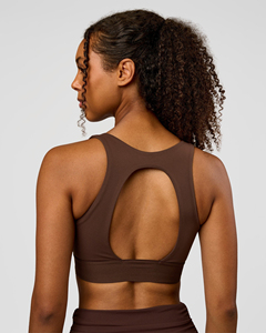 Sujetador Deportivo para Mujer, Color Sólido, Cuello Cuadrado, Espalda Cruzada, Soporte Medio, Transpirable, Diseño Sin Costuras para Yoga y Fitness - Product Image 2