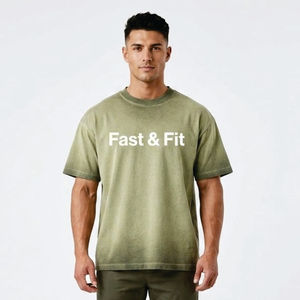 T-shirt décontracté personnalisé à manches courtes et coupe oversize en coton 100% imprimé pour homme, fabriqué au Pakistan, collection 2026 - Product Image 1