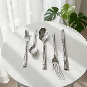 Juego de Cubiertos PlatSilvering con Acabado Brillante de Acero Inoxidable, Servidor de Ensaladas para Hoteles y Bodas, Juego de Cubiertos para Mesa de Comedor - Product Image 1