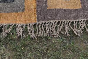 Tapis Kilim en jute tissé à la main, fibre naturelle, réversible, pliable, décoratif pour la maison et l'hôtel, prix usine. - Product Image 3