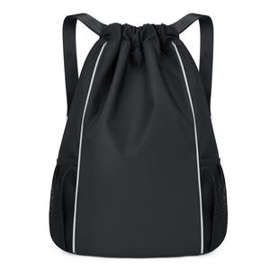 Hot Sale Customized Logo High Quality Sports Fitness Travel <b>Waterproof</b> Backpack 210d Cheap Polyester <b>Drawstring</b> <b>Bag</b> for Students - Product Image 2