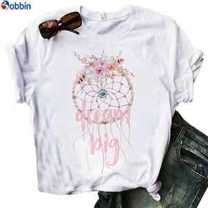 Camisetas de Moda para Mujer con Diseño de Plumas, Transpirables, Estilo Dulce y Encantador, Tallas Grandes, Económicas - Product Image 4