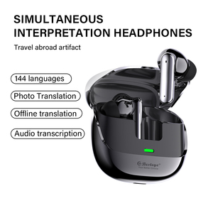 Thời gian thực ai dịch Tai nghe Pro trợ lý thông minh Tai nghe 144S dịch ngôn ngữ OLED hiển thị màu Kết nối <span class=keywords><strong>Wifi</strong></span> - Product Image 3