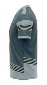 Maillot de football unisexe à col en V, manches longues, imprimé par transfert thermique, respirant, anti-humidité, en polyester, coupe ample, pour adultes - Product Image 4