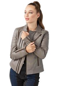 แจ็คเก็ตหนังสไตล์เรียบง่าย ผลิตในปากีสถาน ขายจากโรงงาน แฟชั่นใหม่ คุณภาพสูง แจ็คเก็ตหนังสำหรับผู้หญิง - Product Image 6