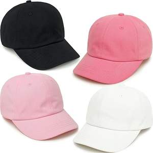 Casquette de baseball américaine personnalisable en coton uni avec visière courbée, broderie et impression sur mesure - Product Image 1