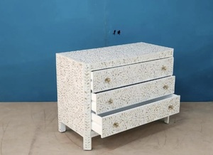 ILAHI's Bone Inlay <b>Drawer</b> Modern Design Agate Detailing <b>Storage</b> Portable Home Furniture - Product Image 3
