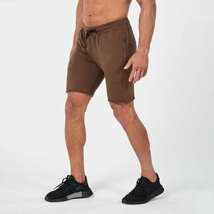 Pantalones Cortos de Felpa de Algodón para Hombre al por Mayor, con Logotipo Personalizado, Diseño Liso, Antiarrugas, para Fitness y Streetwear - Product Image 4