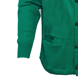 Custom College Wear <b>Cardigan</b> <b>Sweater</b> Long Sleeve green <b>Cardigan</b> with Embroidery logo Knitted <b>Sweater</b> <b>Cardigan</b> - Product Image 5