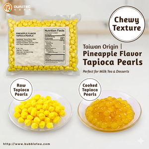 Perles de tapioca à l'ananas pour les ingrédients de thé aux fruits, bubble tea, desserts au lait, fabriquées à Taïwan, plusieurs saveurs, couleurs vives - Product Image 3