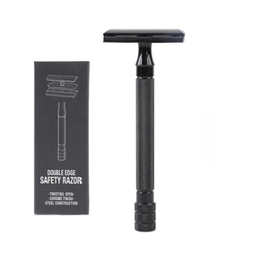 Maquinilla de Afeitar de Seguridad Profesional de Acero Inoxidable, Clásica, para Depilación Suave, con Cepillo Pequeño, Ajustable - Product Image 3