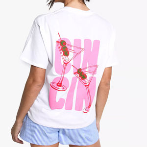 Camisetas Cortas de Moda para Mujer, Estilo Urbano, Manga Corta, Color Sólido, 100% Algodón, Transpirables, Ropa Casual de Verano - Product Image 4