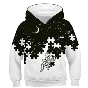 Custom <b>Men's</b> Hooded Sweatshirt Geometric Print Casual Knitted Polyester Autumn Regular Fit Sublimation Transfer Print - Product Image 5