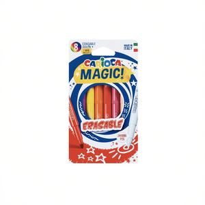 Penne Acquerellabili Cancellabili Carioca Magic 8 Colori Made in Italy per Disegno Artistico Bambini - Product Image 2