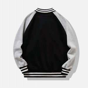 Veste universitaire à capuche unie pour homme, style streetwear, avec broderie ou impression de logo personnalisé sur le devant, fabricant OEM/ODM en gros - Product Image 5