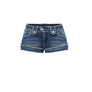 Custom Mens Rhinestones Crosses Denim Shorts Black Washed Crystal Beaded Jorts Y2K Streetwear Gothic Baggy <b>Jean</b> Shorts Hot Pants - Product Image 3