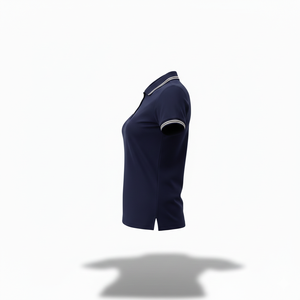 Chemise de golf décontractée pour femme 100 % coton tricoté, coupe ajustée, respirante, infroissable, imprimée, sport d'été, logo personnalisé - Product Image 3