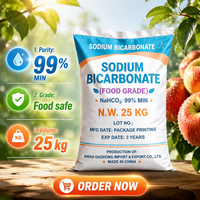Bicarbonate de sodium de qualité alimentaire CAS 144-55-8 pour dentifrice, nettoyage domestique et matière première pour détergent